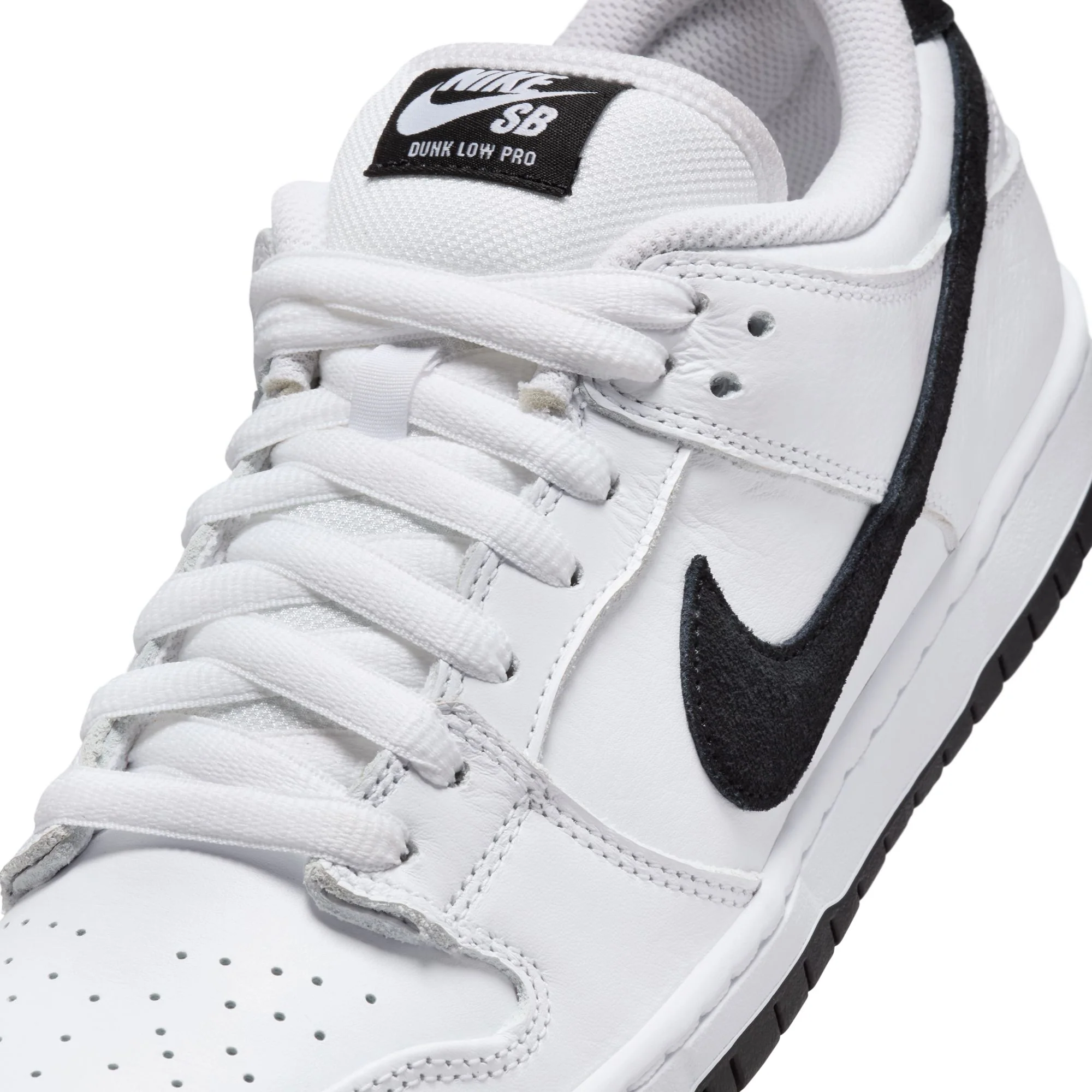 NIKE SB DUNK LOW PRO WHITE / BLACK-WHITE - Image 7
