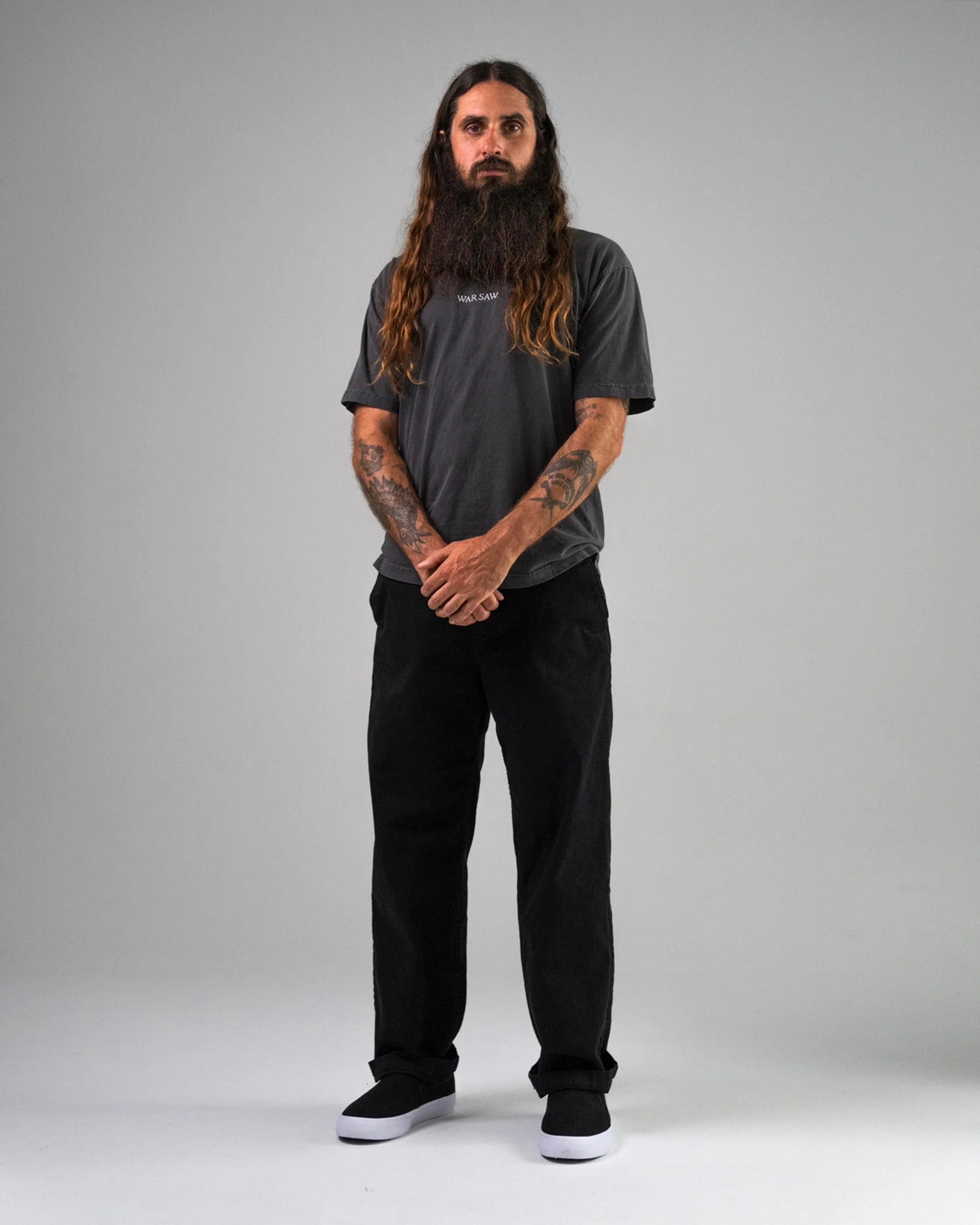 STRANGER SLIP-ON | BLACK / WHITE SYNTHETIC - Image 4